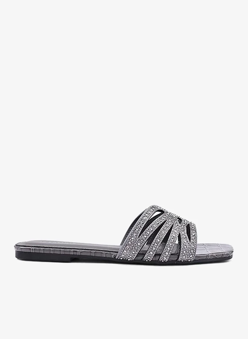 IconStyle Embellished Slide Sandals