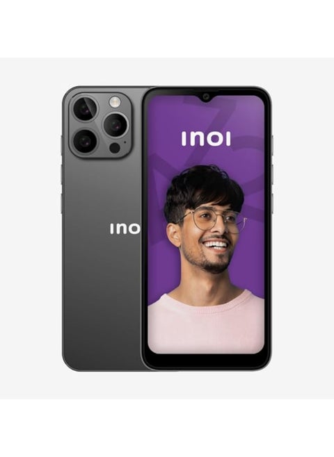 INOI A72 128GB ROM + 4GB RAM NFC Dual Sim 4G LTE Android Unlocked Smartphone, Space Grey , UAE version