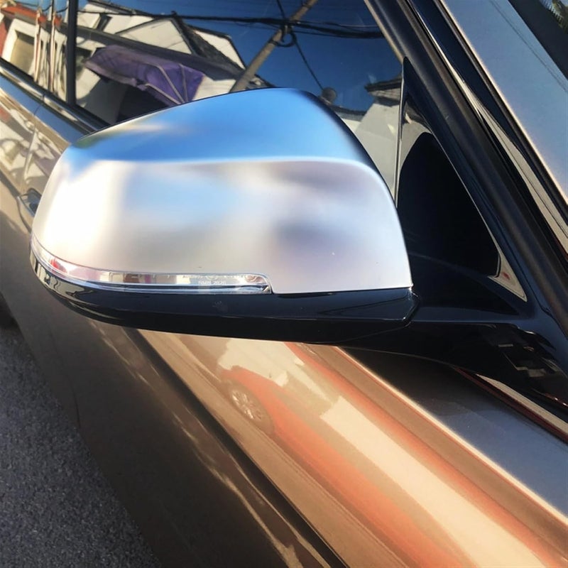 Vuzmode Matt Chrome Mirror Cover for BMW - Image 4
