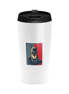 LIT Batman Printed Tumbler With Lid White/Black/Red  - Image 3