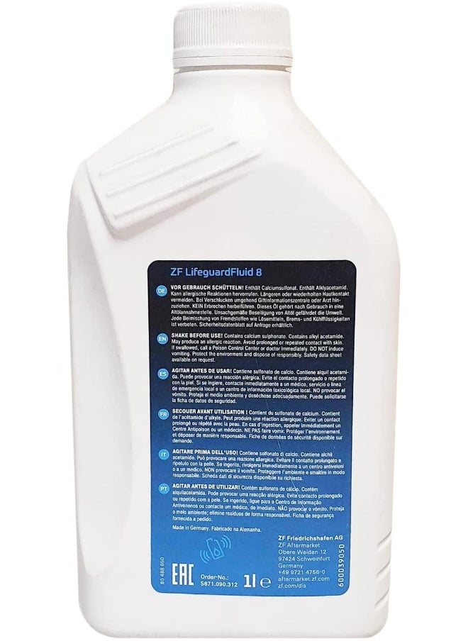 ZF ZF Lifeguard 8 Automatic Transmission Fluid - 1 Litre  - Image 2
