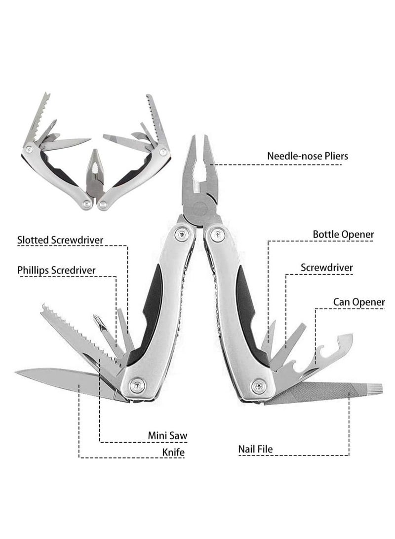 Pliers Multi-Function Tool, Silver, Provides a Variety Of Useful Functions - Image 3