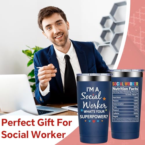 BIRGILT Social Worker Gifts for Women, Men - Social Worker Appreciation Gifts - Social Work Month Gift, Birthday Graduation Gift Ideas for Bsw Msw Dsw - 20oz Tumbler - Image 4
