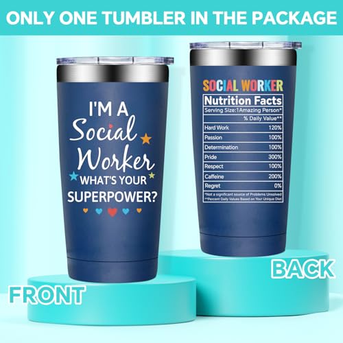 BIRGILT Social Worker Gifts for Women, Men - Social Worker Appreciation Gifts - Social Work Month Gift, Birthday Graduation Gift Ideas for Bsw Msw Dsw - 20oz Tumbler - Image 2