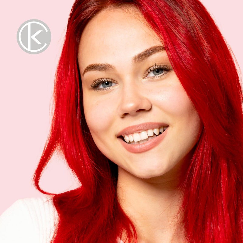 KERACOLOR كيراكولور كليندينر ملون - بلسم ملون لتلميع الشعر، أحمر، 12 أونصة سائلة - Image 5