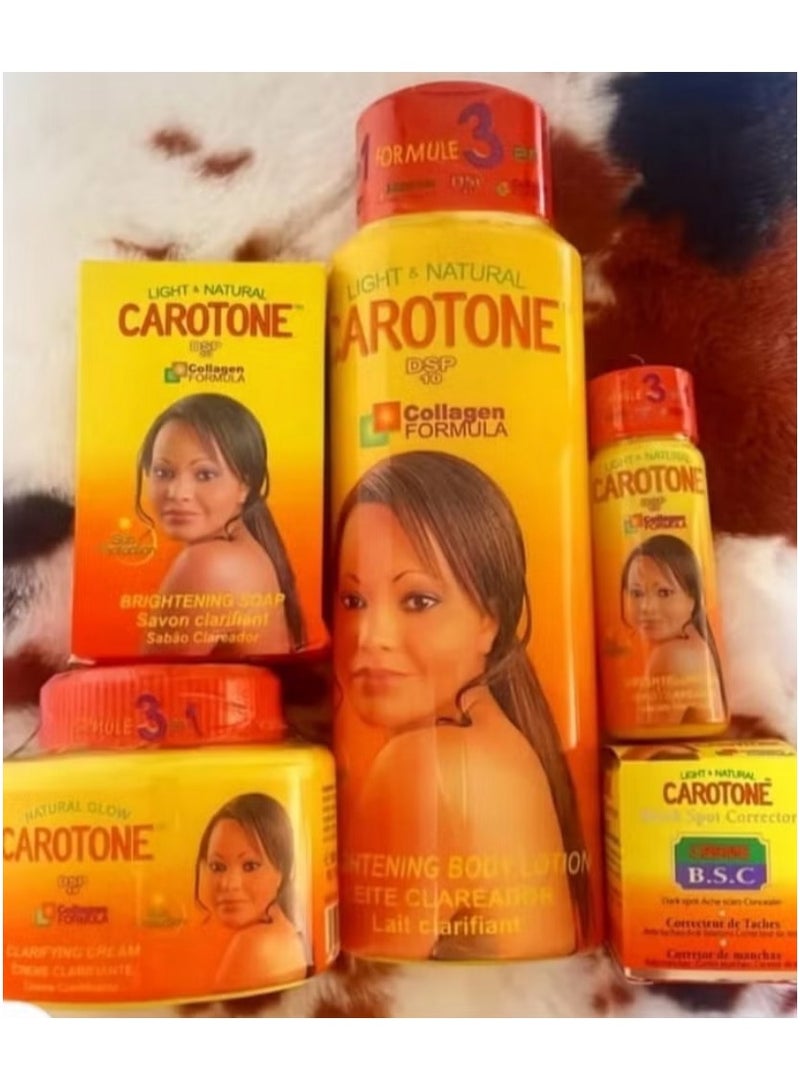 كاروتون مجموعة كارتون لتفتيح البشرة مكونة من 5 قطع