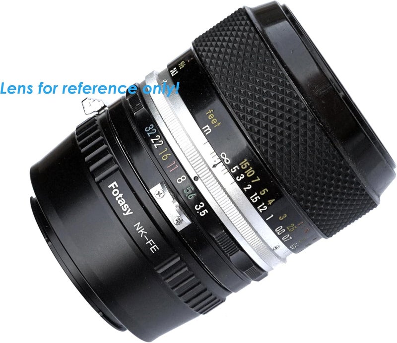 Fotasy محول عدسة F Mount يدوي إلى E-Mount، محول NK E Mount، متوافق مع عدسات نيكون F كاميرات سوني a7 a7R a7s II III IV a9 a7c Alpha 1 a6600 a6500 a6400 a6300 a6100 a6000 a5100 a5000 a3500 ZV-E10 - Image 3