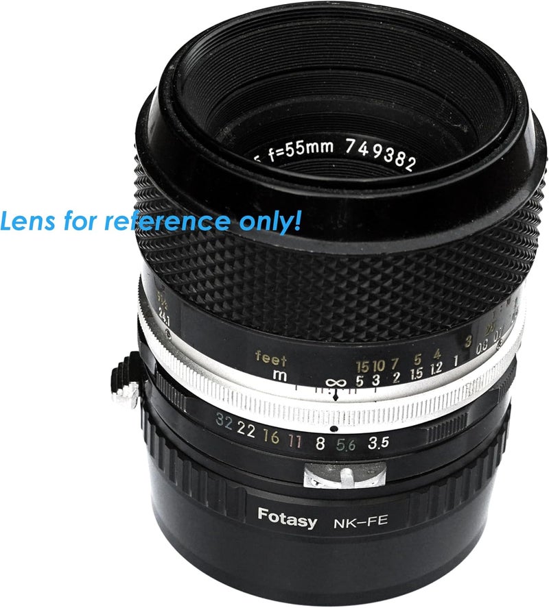 Fotasy محول عدسة F Mount يدوي إلى E-Mount، محول NK E Mount، متوافق مع عدسات نيكون F كاميرات سوني a7 a7R a7s II III IV a9 a7c Alpha 1 a6600 a6500 a6400 a6300 a6100 a6000 a5100 a5000 a3500 ZV-E10 - Image 4