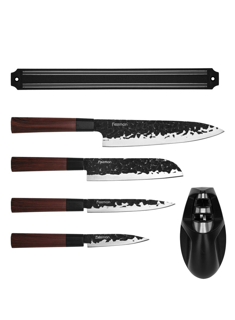 Fissman 6-Piece Knife Set Kendo Series X30Cr13 Steel - Image 2