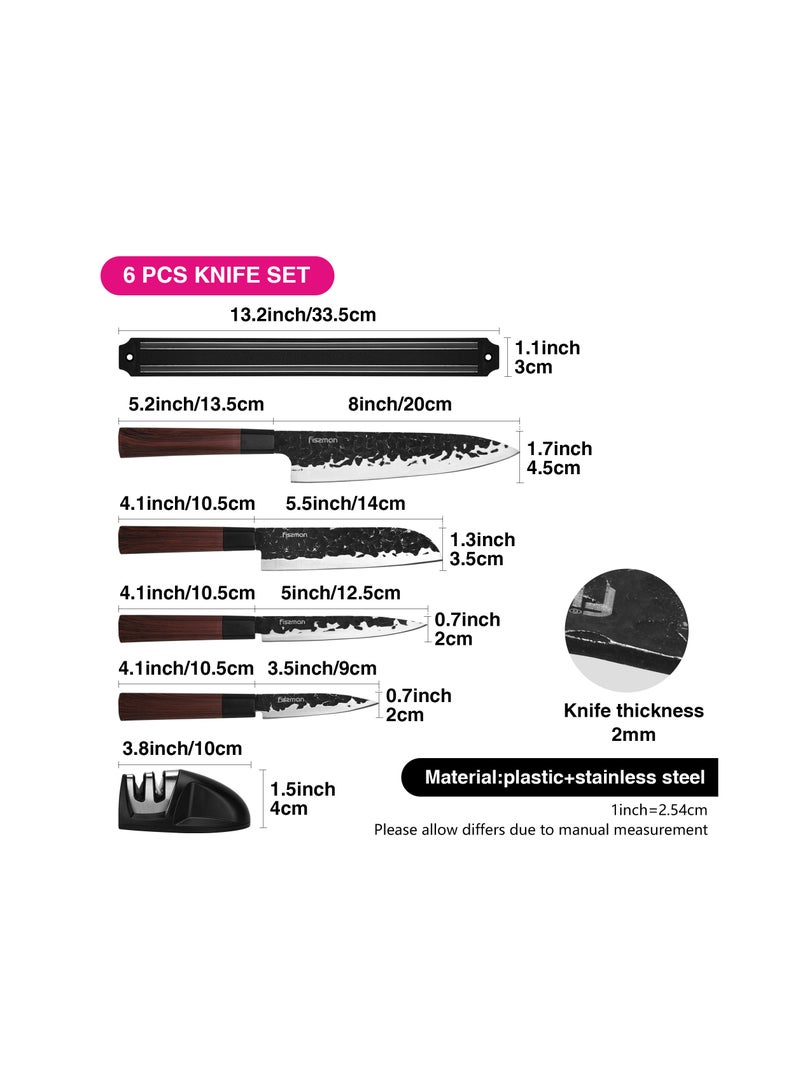 Fissman 6-Piece Knife Set Kendo Series X30Cr13 Steel - Image 3