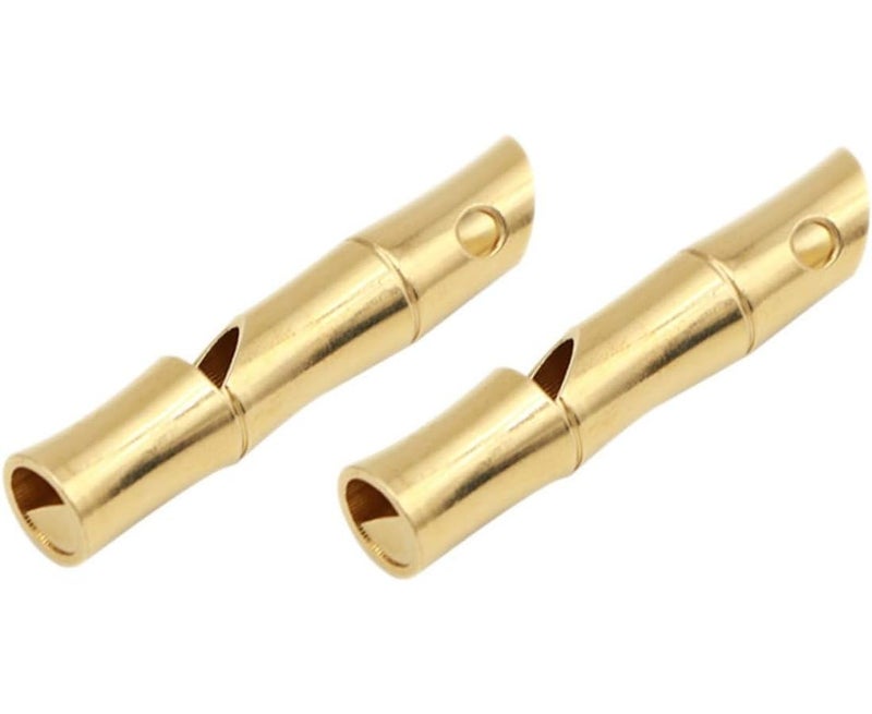 Loud Brass Safety Whistles For Outdoor Survival Sports Race Pack Of 2 - Image 1