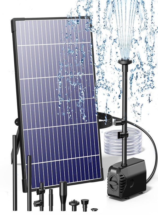 Biling Solar Water Pump 12W, Solar Water Fountain Pump,Solar Fountain Pump with 160GPH,Solar Fountain Pump with PVC Tubing, 17Ft Cord for Outdoor Garden Pond Fountain - Image 1