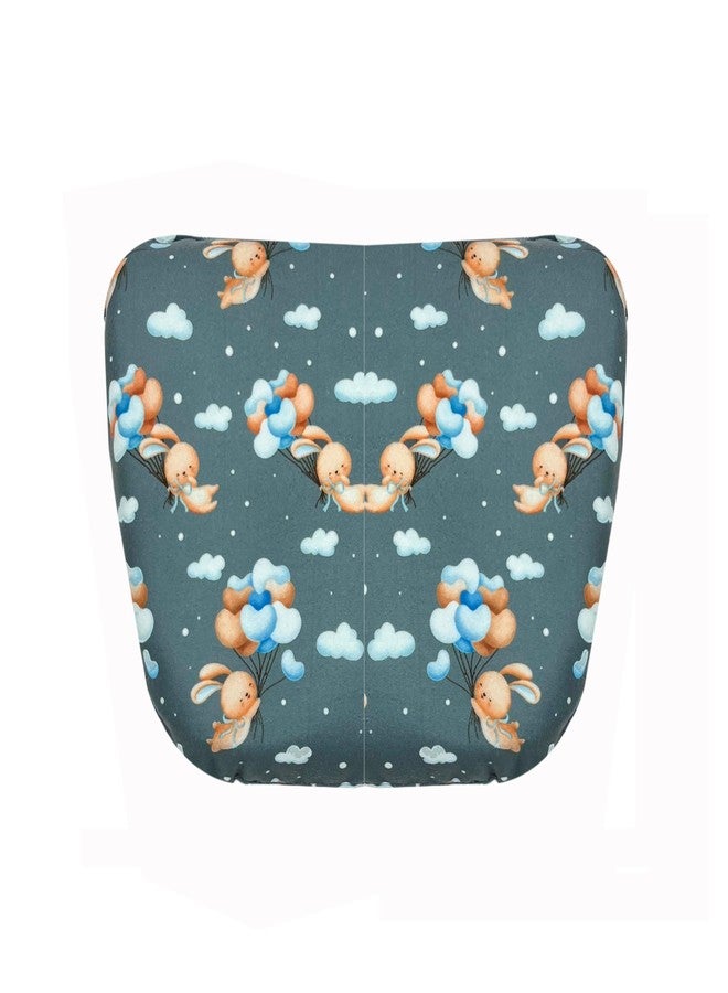 NEW COMERS® Memory Foam Kids Pillow with Washable Cover, Soft & Lightweight, Neck Support, for Ages 1-5 Years, 28x20x3 cm (Multi7) - Image 2