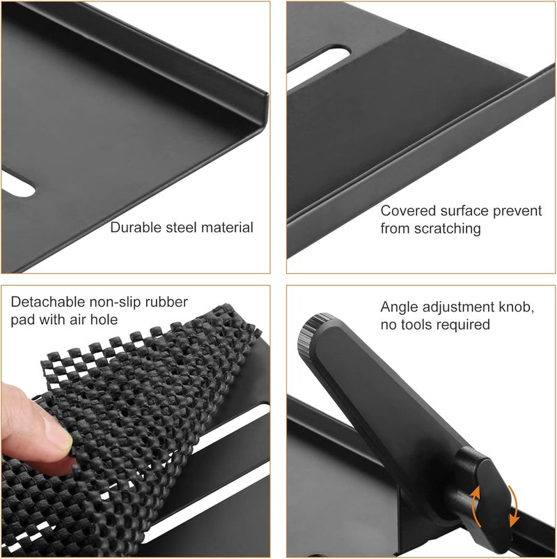 Bracwiser No Drill TV Top Shelf 35.43 inch Wide Monitor Top Mounting Bracket Platform Holds Speaker, AV Receiver, Media Box, Game Console and More (CS106XL) - Image 4