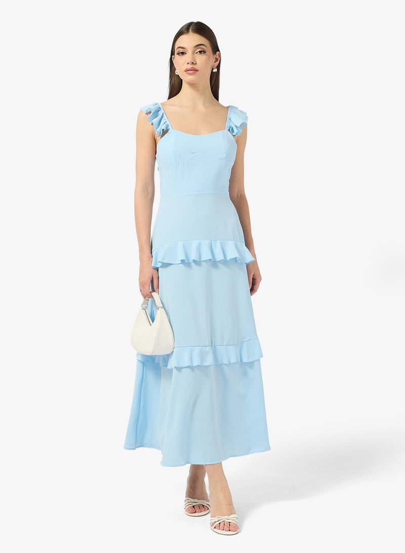 ELLA Strappy Dress With Baby Ruffles - Image 1