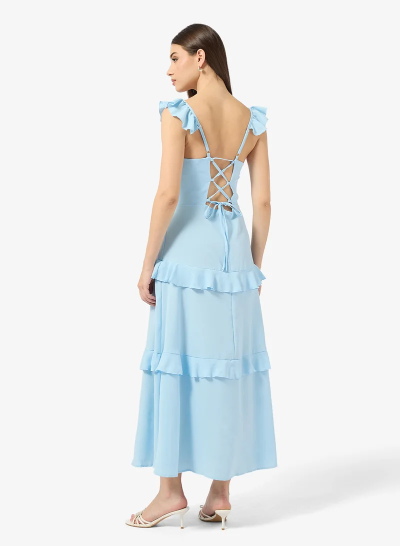 ايلا Strappy Dress With Baby Ruffles