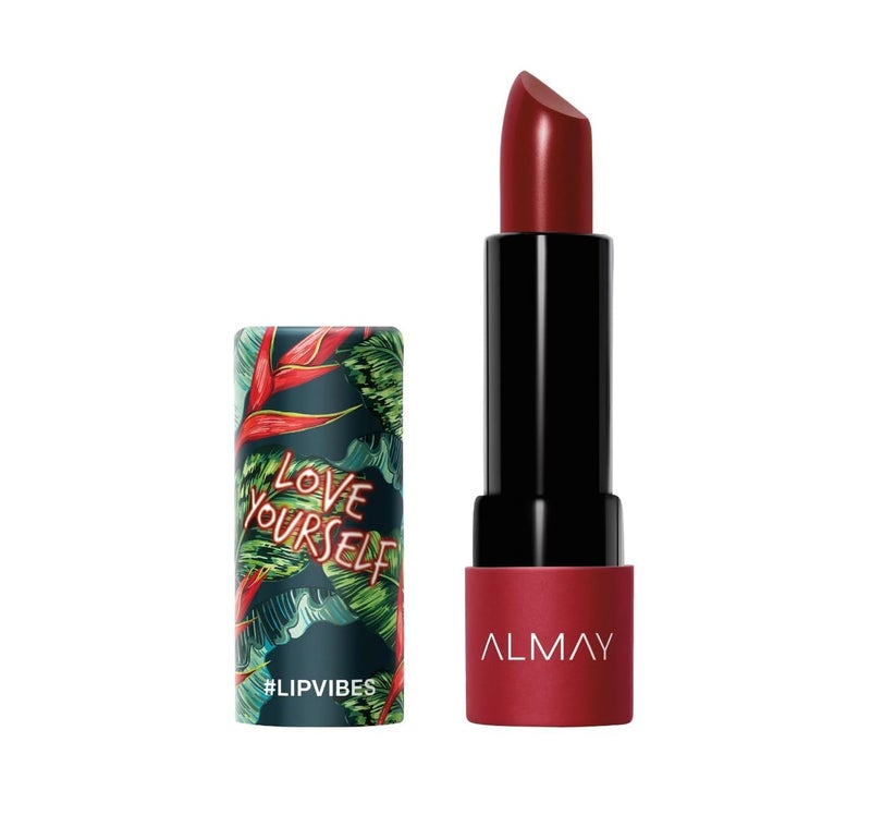 Almay Lip Vibes Lipstick with Vitamin E Oil & Shea Butter, Matte Cream Finish, Hypoallergenic, Love Yourself, 0.14 Oz - Image 1
