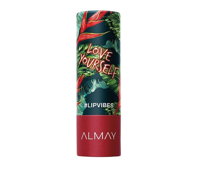 Almay Lip Vibes Lipstick with Vitamin E Oil & Shea Butter, Matte Cream Finish, Hypoallergenic, Love Yourself, 0.14 Oz - Image 2