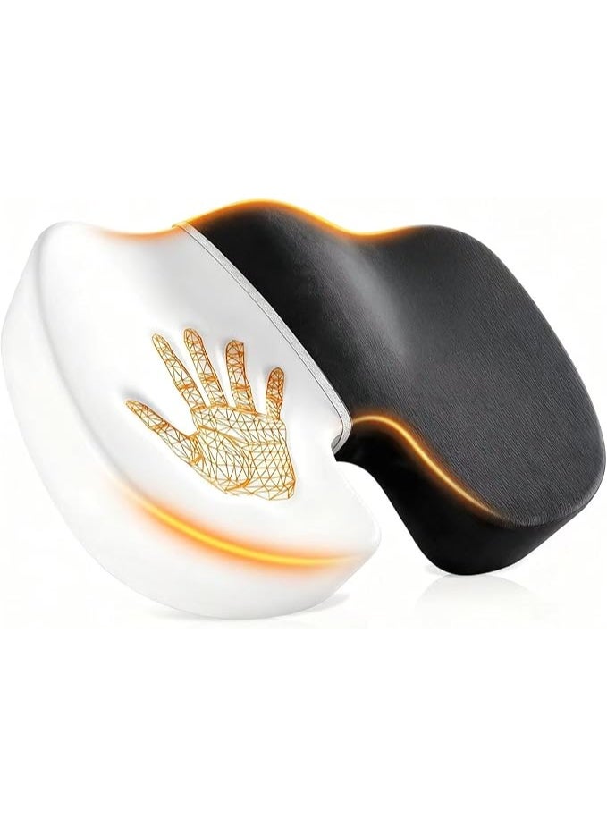 وسادة مقعد مريحة من ميموري فوم - لتخفيف آلام العصعص وعرق النسا - غير قابلة للانزلاق لكرسي المكتب والسيارة - Image 1