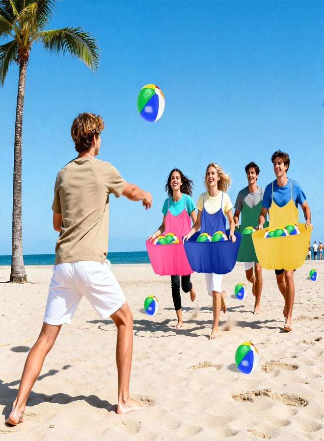 ROMANKAS Granny Pants Game, Granny Pants Yard Game Set with 16 Bouncy Balls and 1 Air Pump (Random Colors) 4PCS Granny Pants Outdoor Game for Adults and Family Reunion Team Game Party - Image 5
