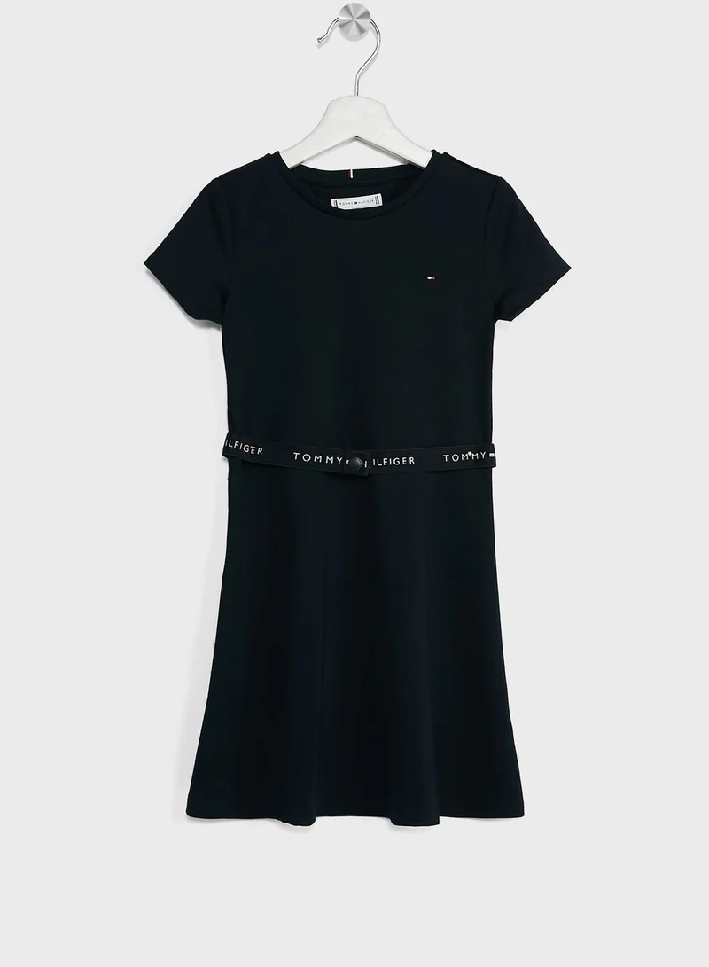 TOMMY HILFIGER Navy Fit-and-Flare Dress