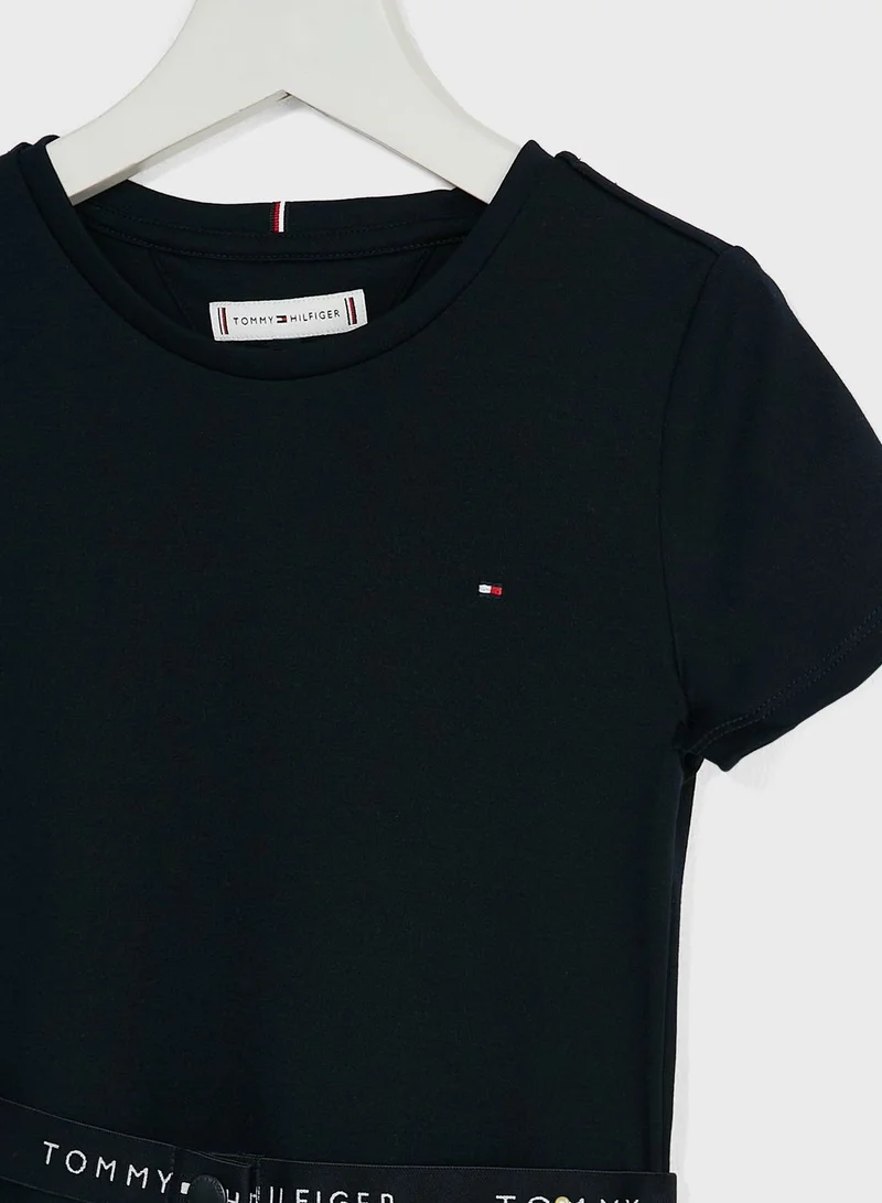TOMMY HILFIGER Navy Fit-and-Flare Dress