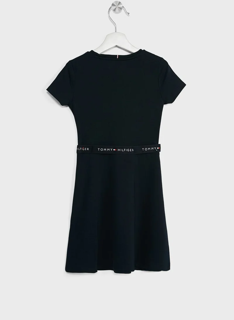 TOMMY HILFIGER Navy Fit-and-Flare Dress