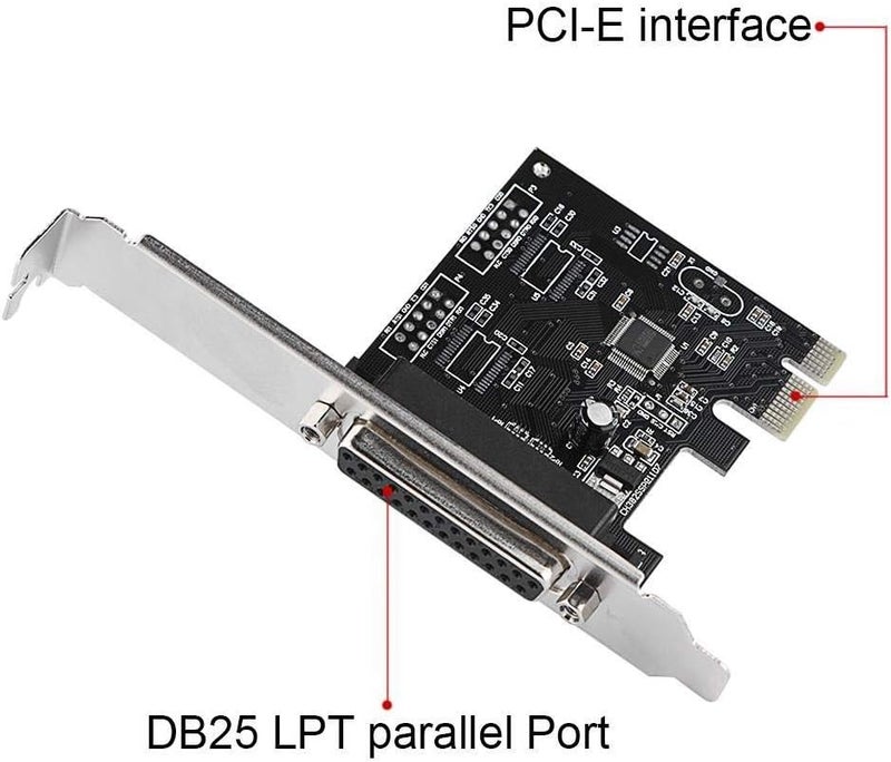 Zopsc PCIE to Parallel Port Card Print Port LPT PCI-E LPT Printer Card Adapter DB25 - Image 5