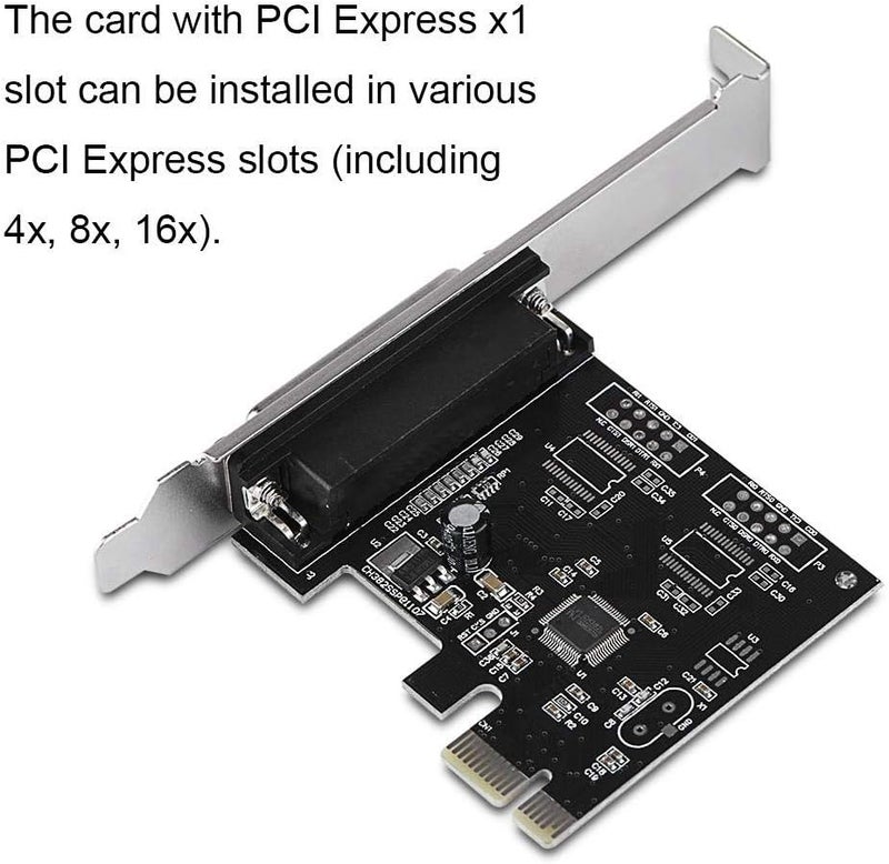 Zopsc PCIE to Parallel Port Card Print Port LPT PCI-E LPT Printer Card Adapter DB25 - Image 4
