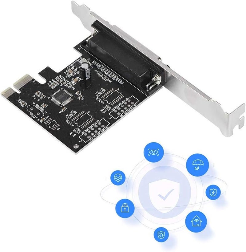 Zopsc PCIE to Parallel Port Card Print Port LPT PCI-E LPT Printer Card Adapter DB25 - Image 2