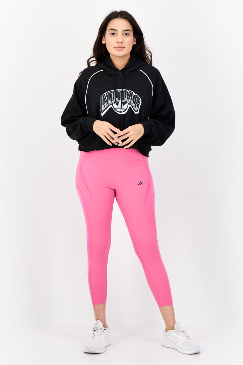 adidas Originals Women Sportswear Fit Long Sleeves Outdoor Hoodie, Black  - Image 4