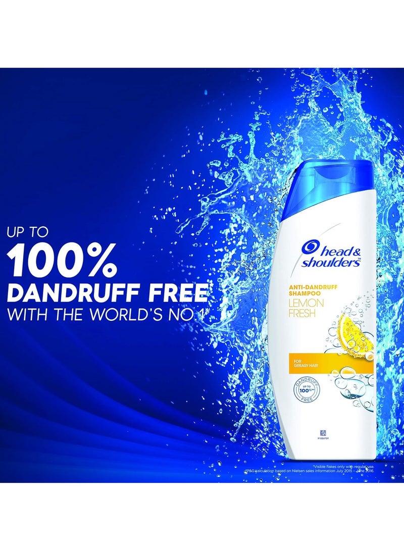 Head & Shoulders Anti Dandruff Shampoo, Lemon Fresh, 180 ML  - Image 2