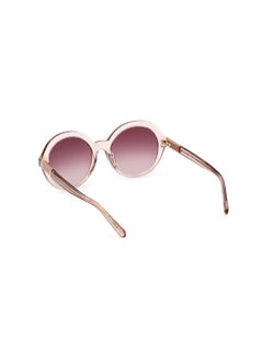 GANT Women's UV Protection Round Shape Acetate Sunglasses GA809457F55 - Lens Size: 55 Mm - Shiny Beige  - Image 5