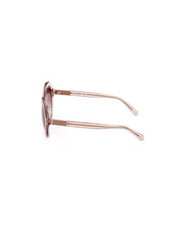 GANT Women's UV Protection Round Shape Acetate Sunglasses GA809457F55 - Lens Size: 55 Mm - Shiny Beige  - Image 4