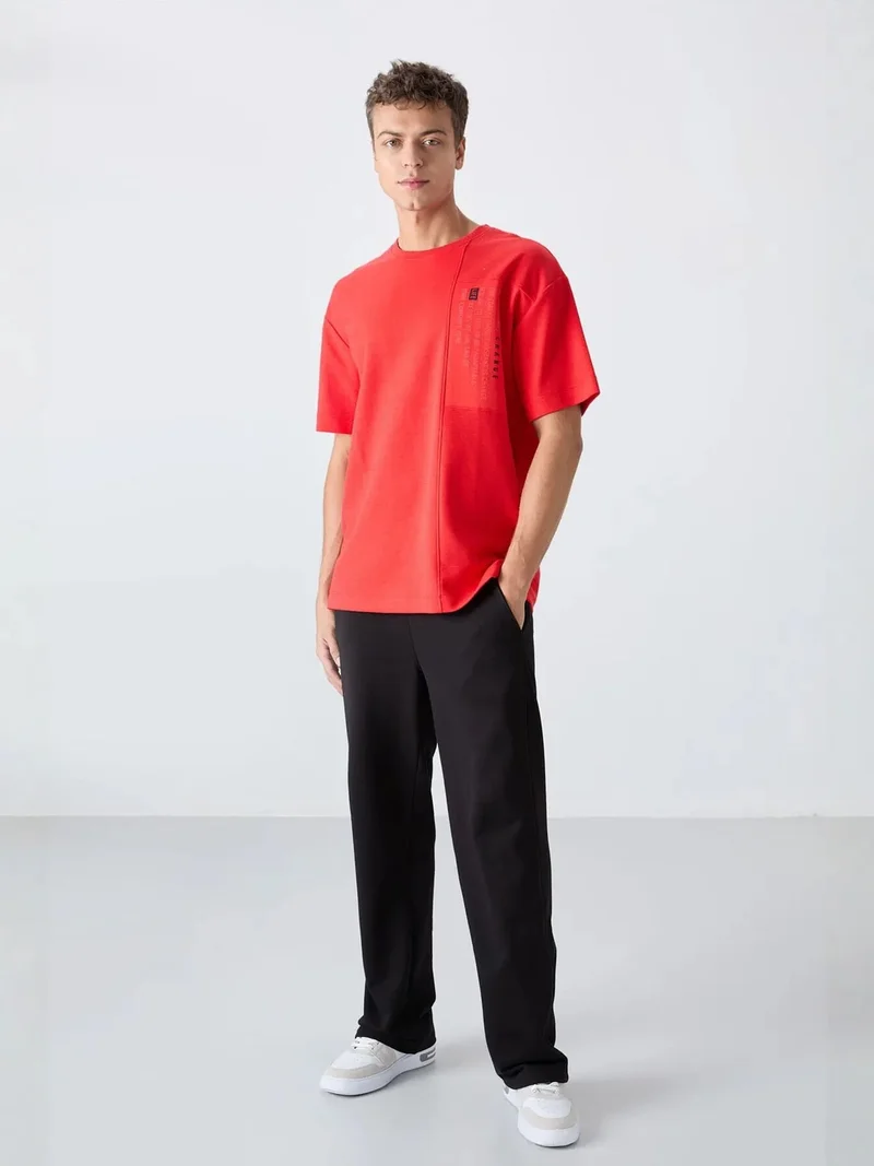 تومي لايف TOMMY Oversized Printed Crew Neck T-shirt