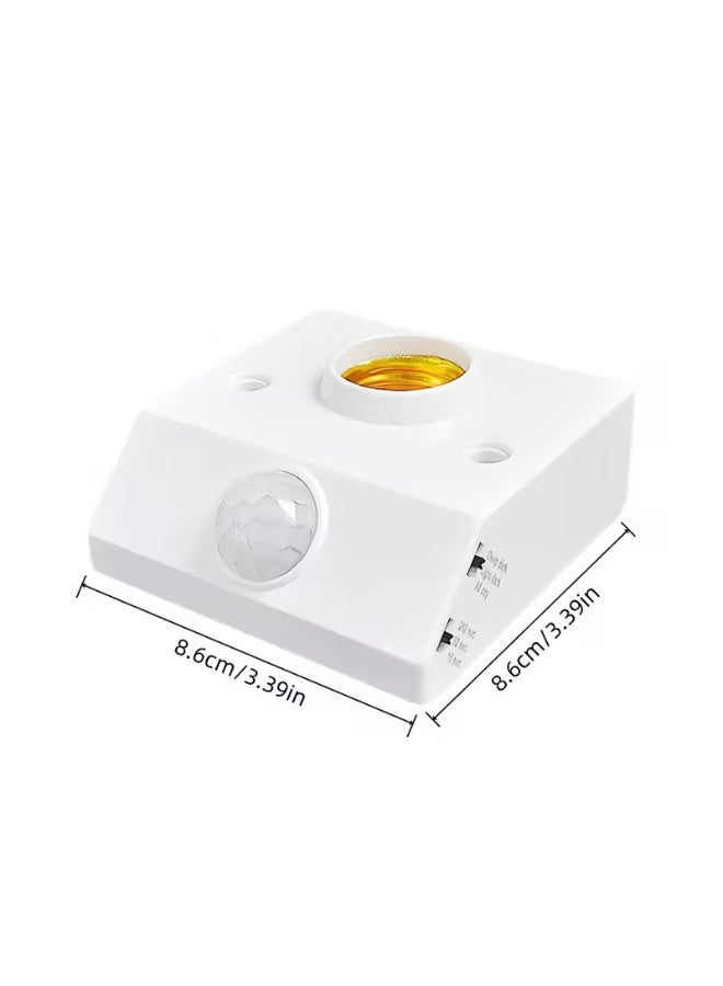Automatic Human Body Infrared PIR Sensor, E27 Lamp Holder Bulb Light Base, 85-265V PIR Motion Detector Wall Lamp Holder for Home Lighting Corridor Staircase - Image 4