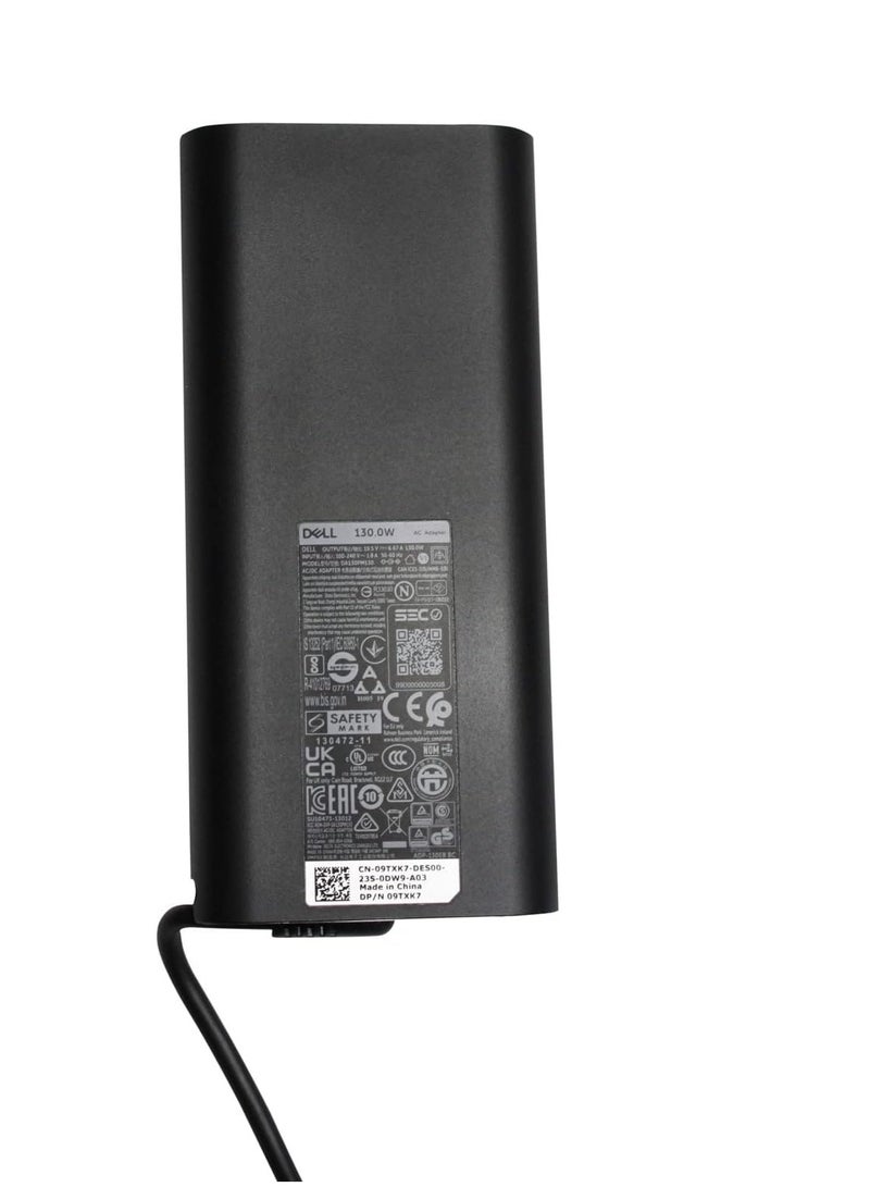 Sure! Here's the English translation:  **Dell AC Power Adapter**   For the following models:   - Inspiron 13 7347, 7348   - All-in-One (AIO) 7459   - Precision 5510, 5520, 5530   - M3800   - XPS 9550, 9530, 9560   - 130W with Power Cable   - Part number: DA130PM130   - Power cord model: 492-BBIP   - Cable part number: 6T6T6T6T6, 6T6TY6   - Color: Black   - Plug type: UK  Let me know if you need further assistance! - Image 2