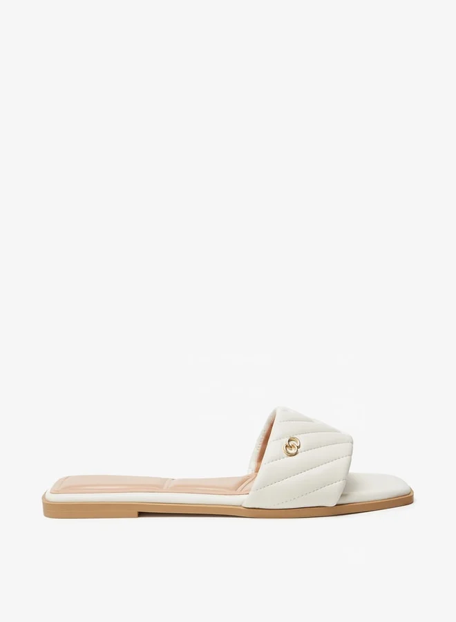 Celeste Women's Quilted Slip-On Slide Sandals