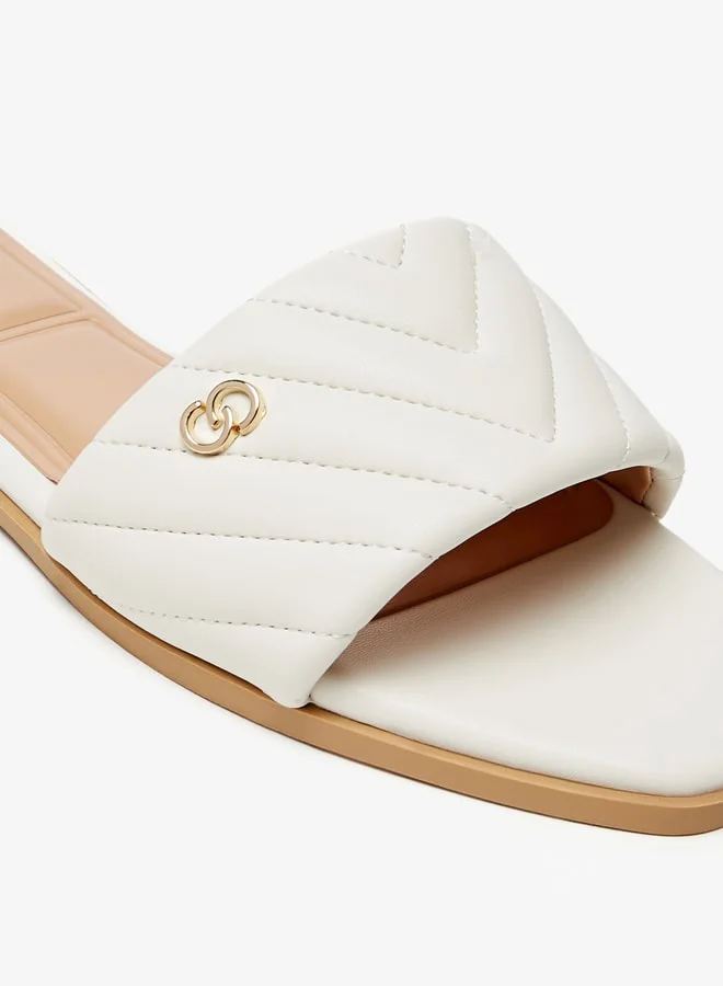Celeste Women's Quilted Slip-On Slide Sandals