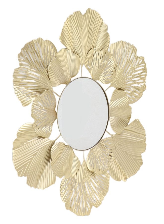 Wall Mirrors Modern Simple Decorative Wear Resistant Colorfast Ginkgo Leaf Wall Mounted Mirrors for Bedroom Living Room B Type - Image 3