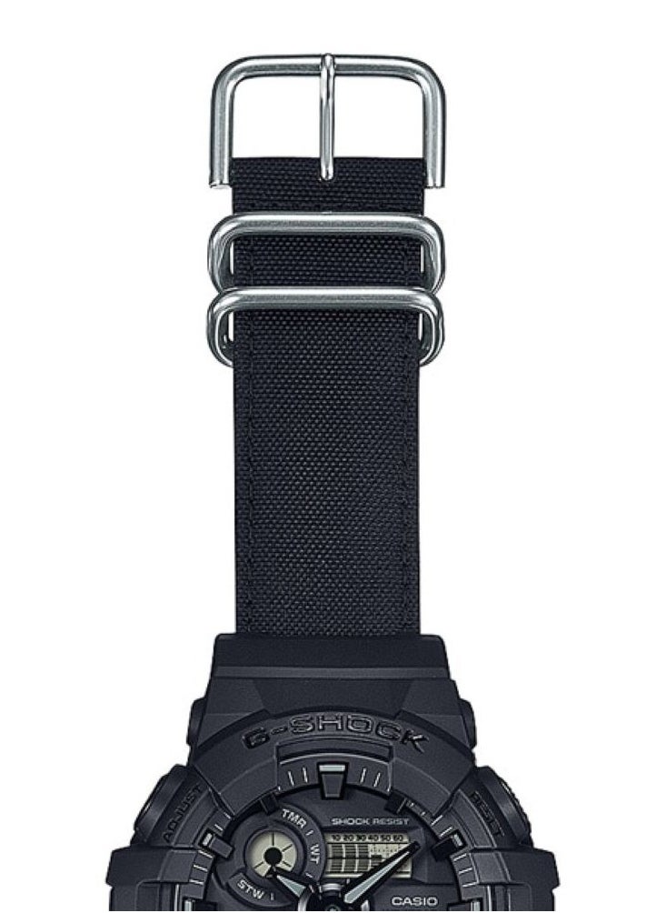 CASIO G-SHOCK Analog Digital Utility Black Series Cordura Eco Fabric Wrist Watch For Men's Watch GA-700BCE-1A  - Image 2