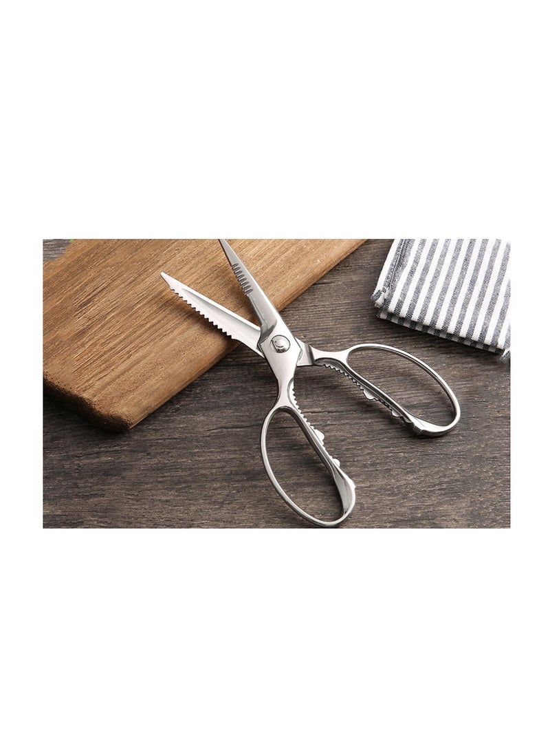 Excefore مقص مطبخ عالي التحمل، مقص مطبخ للحوم والدجاج والأسماك والدواجن والأعشاب والخبز، مقص قابل للفصل من الفولاذ المقاوم للصدأ، مقص مطبخ عالي التحمل متعدد الأغراض، آمن للغسل في غسالة الأطباق  - Image 1