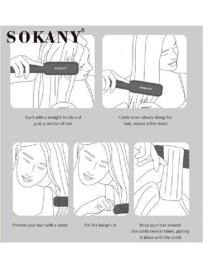 سوكاني فرشاة فرد الشعر من سوكاني SK-1009 - 1080F - أحمر - Image 3