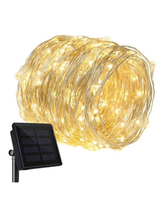 NIBEMINENT 100-LED Solar String Light For Christmas Yellow/Black 5 x 12cm - Image 1