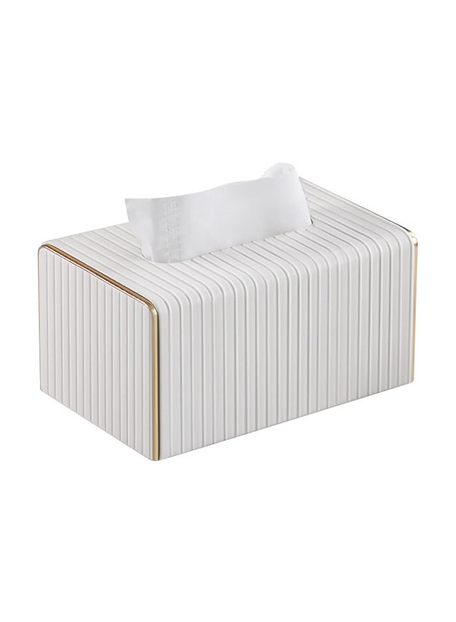 JCB CHIC غطاء علبة المناديل من جلد البولي يوريثان، حامل ورق التواليت، حامل المناديل المستطيل، موزع وتخزين علبة المناديل، حامل المناديل الورقية والمناشف الورقية للحمام والمطبخ - Image 2