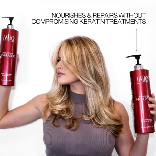 Lasio - Keratin-Infused HYPERSILK Replenishing Conditioner - 35.27 Fl. Oz - Keratin Conditioner - for Dry Hair - Repair, Restore & Redefine Hair Care Product - Image 3