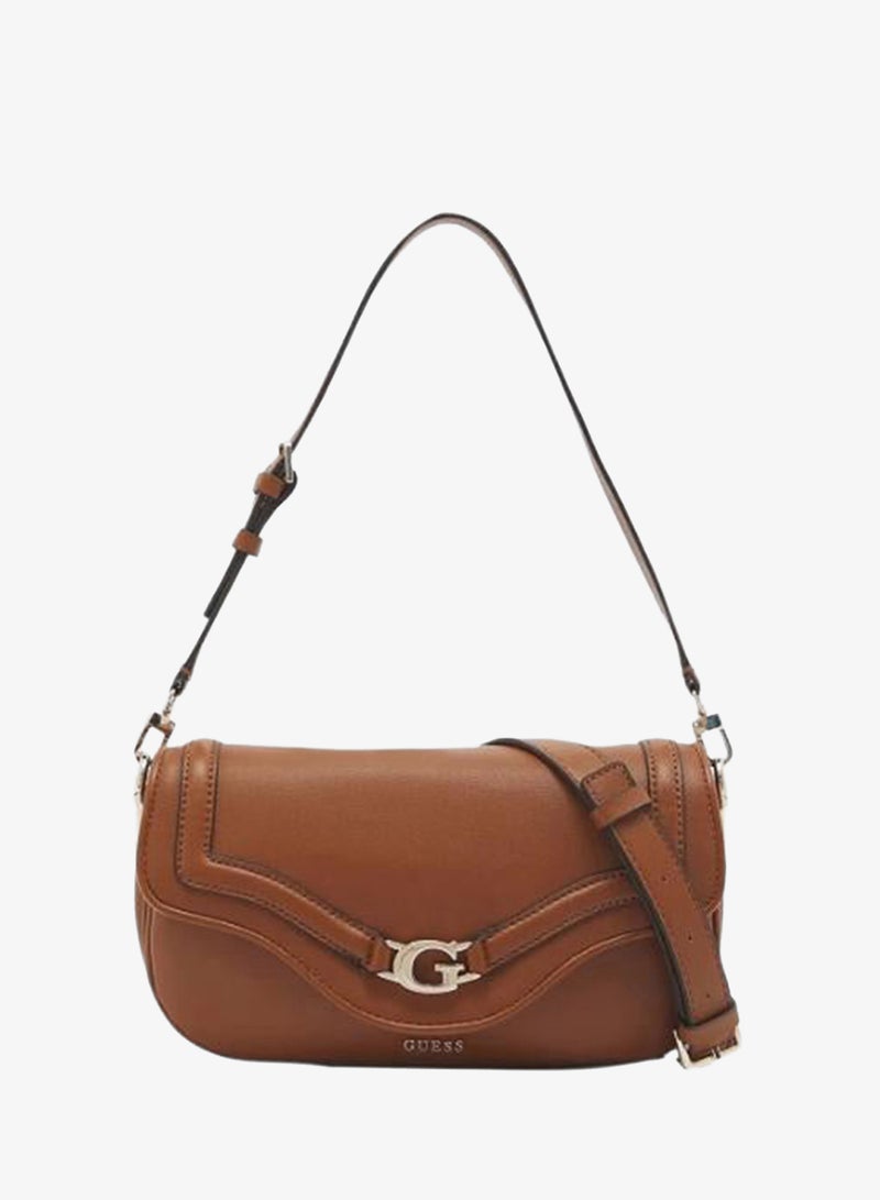 جس حقيبة كتف Guess Dea بمقبض واحد مع إغلاق بالسديلة وحزام قابل للتعديل - Image 1