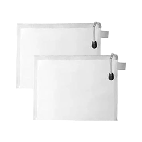 SWILAK 2 Stationary Transparent Pouch, Plastic Zipper Bags, Student Storage Bag, Document Bags, Certificates Bags, Pencil Pen Cases, Envelope Bag, Cosmetic Pouch with Zipper, Travel Organizer(Medium) - Image 1