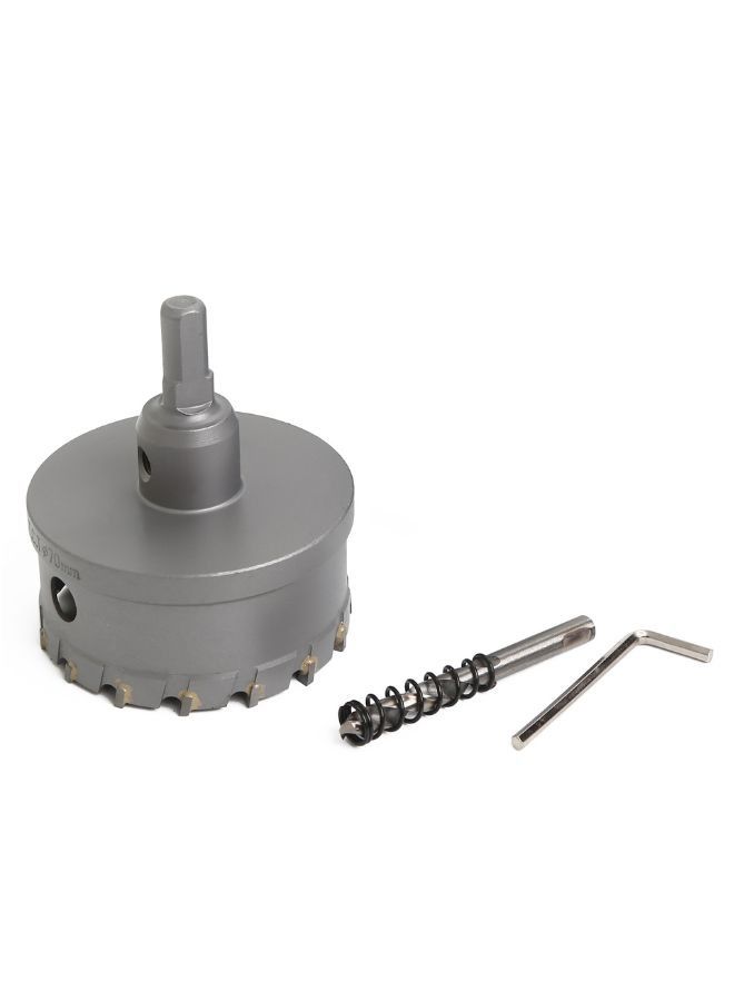 VTOOLS 70mm TCT Hole Saw Cutter with Pilot Drill Bit - Image 1