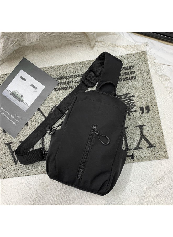 Casual Men's Chest Bag Simple Shoulder Crossbody Bag Multifunctional Trendy Crossbody Bag Small Bag Trendy Messenger Bag Men's Bag-Color:Style Three 1617 - Image 1